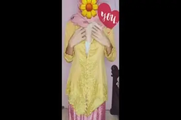 Live Kebaya Hijab Pink Berani Nakal